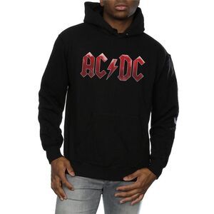 AC/DC Mens Ice Logo Cotton Hoodie / Black